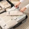 canboun nouveau 7 pièces ensemble organisateur de voyage sacs de rangement valise emballage cubes ensemble étuis portable bagages vêtements chaussure tidy pochette fo