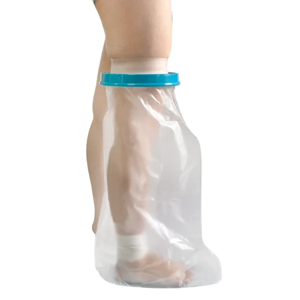sacs de jambe en silicone étanche – protection des plaies et pansements pendant la douche ou le bain